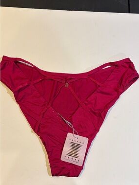 Savage X Fenty Hot Pink Strappy Bikini Panty